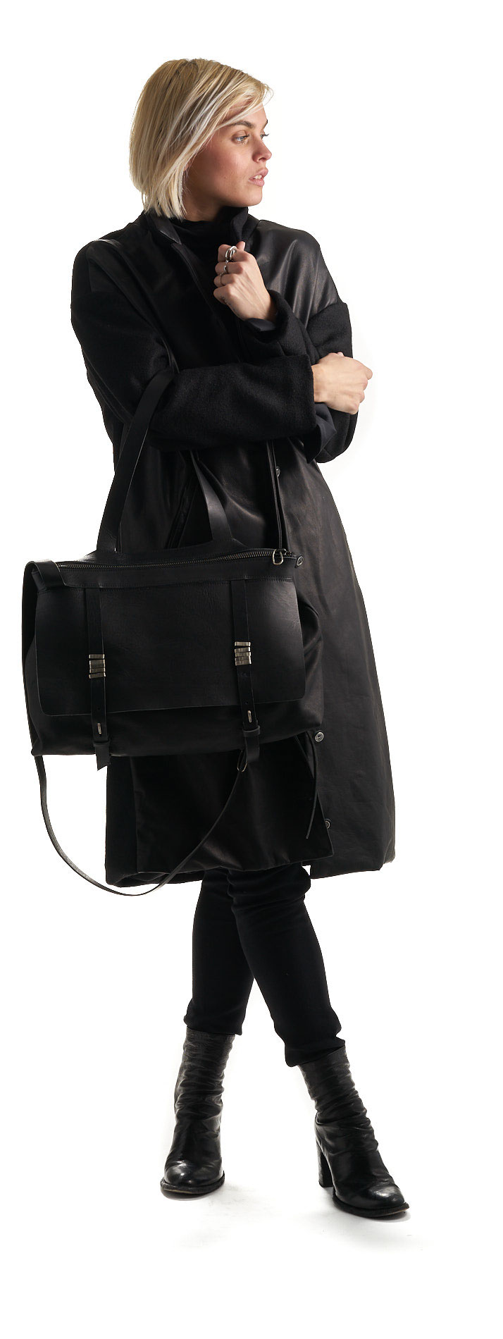 daniele basta leather and silver bags - WEARING